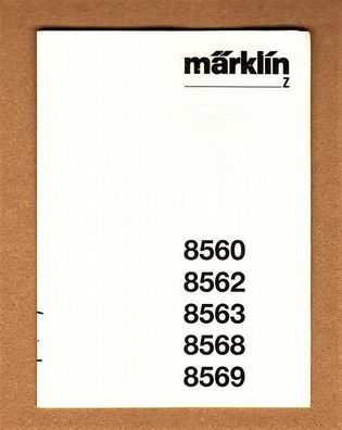 Märklin mini-club Spur Z Anleitung 8560 8562 8563 8568 8569 Weiche Weichen