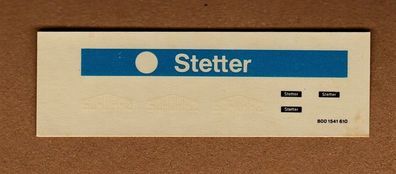 Roco H0 Decals Beschriftung Naßschiebebilder 1541 Stetter Schwarz NEU unbenutzt