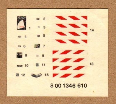 Roco H0 Decals Beschriftung Naßschiebebilder für 1346 Magirus D DLK 23 NEU unbenutzt