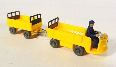 Wiking H0 1160/1 & 1161/1 Elektrokarren Bahnsteigkarren mit Anhänger