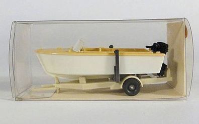 Wiking H0 12 095 Motorboot Boot Anhänger Sportboot Bootsanhänger NEU OVP