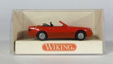 Wiking H0 142 01 Mercedes 500 SL 500SL Cabriolet Cabrio Sportwagen rot NEU OVP