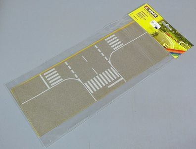 Noch H0 60714 Strasse Komplette Kreuzung Strassenkreuzung grau NEU OVP