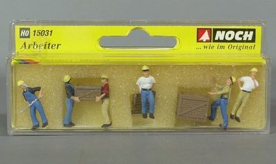 Noch H0 15031 Arbeiter mit Kisten Lagerarbeiter NEU OVP