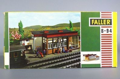 Faller H0 B-94 Bahnhof Neuberg Haltepunkt Bahnstation 60er/70er Jahre NEU OVP