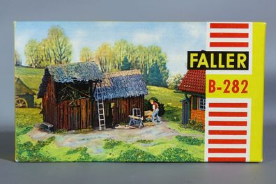 Faller H0 B-Lattenscheune Feldscheune Schuppen 50er/60er Jahre NEU OVP
