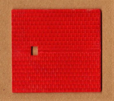 Faller H0 Einzelbauteil Bauteil Dach Dachplatte 002 Deckung rot D 68x32 mm NEU