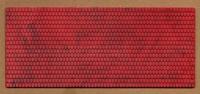 Faller H0 Einzelbauteil Bauteil Dach Dachplatte 020 Ziegel rot 411/2 NEU