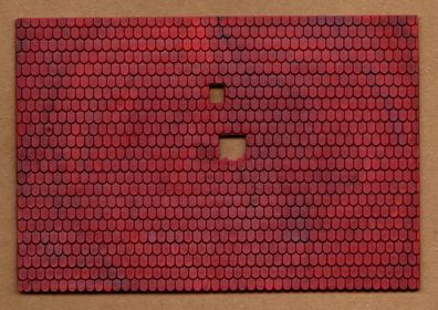Faller H0 Einzelbauteil Bauteil Dach Dachplatte 023 Ziegel rot 108/D1 NEU