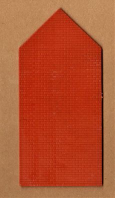 Faller H0 Einzelbauteil Bauteil Seitenwand Wand braun Backstein klein Nr.002 NEU