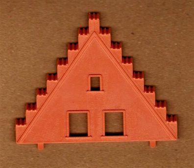 Faller H0 Einzelbauteil Stadtbausatz Bauteil Giebel Hausgiebel eckig Nr.007 NEU