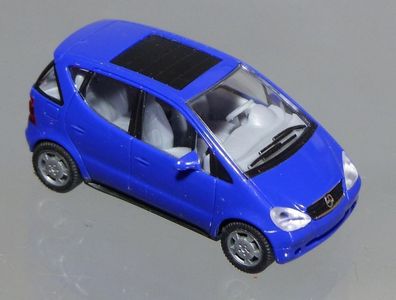 Herpa H0 022385 MB Mercedes Benz A-Klasse W168 mit Faltdach blau