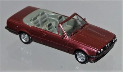 Herpa H0 030595 BMW 3er Cabrio Cabriolet PKW dunkel-rot metallic