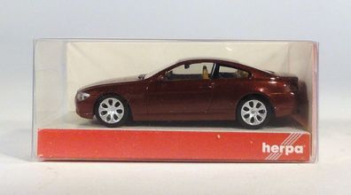 Herpa H0 033237 BMW 6er Coupe TM metallic NEU OVP