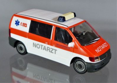Herpa H0 043519 MB Mercedes Benz Vito Notarzt 112 Marburg Marburger Krankentransport