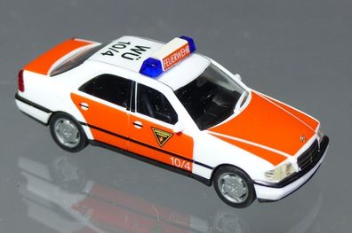 Herpa H0 043977 MB Mercedes Benz C-Klasse Notarzt Wü 10/4 Feuerwehr Würzburg