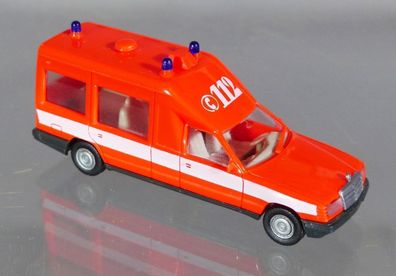 Herpa H0 4113 Mercedes Benz MB 230E Miesen Bonna 124 KTW Feuerwehr Notarzt 112