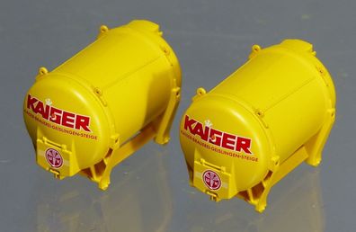 Märklin H0 2x Silo für 48006 Museumswagen 2006 DB Flachwagen Kaiser Brauerei