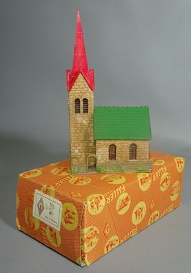 Faller H0 61 (B-61) Kapelle Stein-Kirche Werk-Fertigmodell Kauffertigmodell 50er/60er