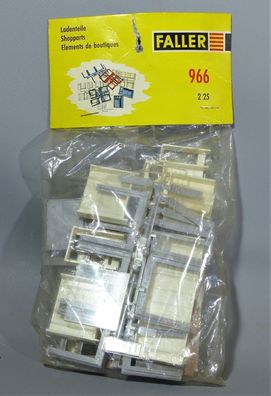 Faller H0 966 Einzelteilsortiment Ladenteile Schaufenster Hochaus 905 50er/60er OVP