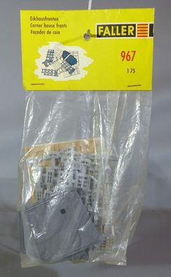 Faller H0 967 Einzelteilsortiment Einzelteilpackung Eckhaus Fronten 50er/60er OVP