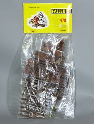Faller H0 978 Einzelteilsortiment Einzelteilpackung Tore Türen Schrift 50er/60er OVP