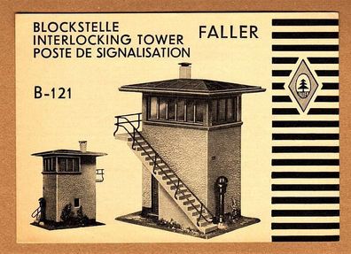 Faller H0 Anleitung Bauanleitung Instruction B-121 Blockstelle Stellwerk