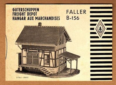 Faller H0 Anleitung Bauanleitung Instruction B-156 Güterbahnhof Güterschuppen