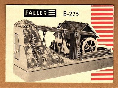 Faller H0 Anleitung Bauanleitung Instruction B-225 Mühle Wassermühle mit Mühlrad