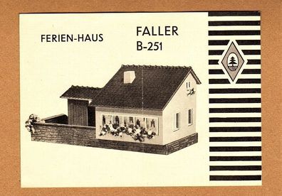 Faller H0 Anleitung Bauanleitung Instruction B-251 Ferienhaus Ferienwohnung