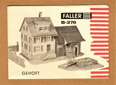 Faller H0 Anleitung Bauanleitung Instruction B-276 Gehöft Bauernhof Hof