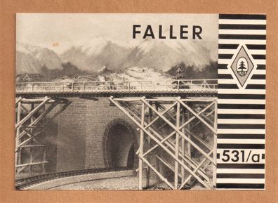 Faller H0 Anleitung Instruction & Kontrollzettel B-531a Holzbrücke Brücke am Kwai