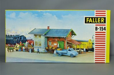 Faller H0 B-154 Güterschuppen Lagerhalle Güterhalle Umschlag 50er/60er Jahre NEU