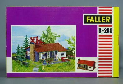 Faller H0 B-266 Steinhaus Wohnhaus Siedlerhaus mit Panoramafenster 60er/70er NEU OVP