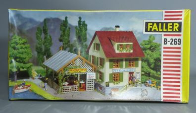 Faller H0 B-269 Gasthaus zum Bären Hotel Krone mit Biergarten 70er/80er Jahre NEU
