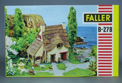 Faller H0 B-278 Fischerhaus Küstenhaus Fischerei Reetdach 60er/70er NEU OVP