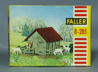 Faller H0 B-285 Lattenscheune Feldscheune Ziegenstall Feld-Stall 50er/60er NEU OVP