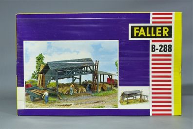 Faller H0 B-288 Lattenscheune Holzlager Holzschuppen Lager 60er/70er Jahre NEU OVP