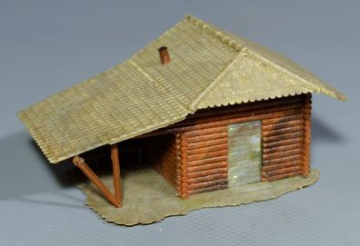 Faller H0 B-293 Berghütte Waldhütte Blockhütte Holzhütte Modell 1 GEBAUT