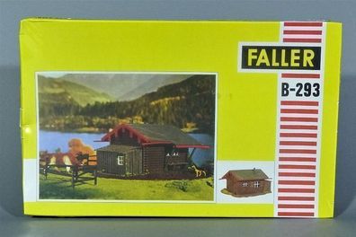 Faller H0 B-293 Holzhaus Waldhütte Blockhütte Blockhaus Hütte 60er/70er NEU OVP