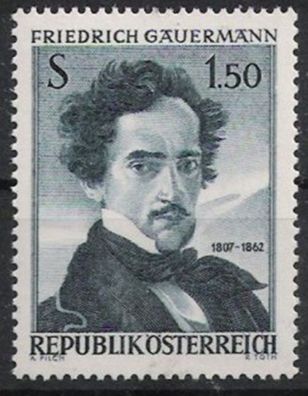 Österreich Nr.1110 * * Friedrich Gauermann 1962, postfrisch
