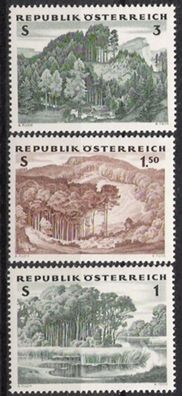 Österreich Nr.1123/25 * * Österreichischer Wald 1962, postfrisch
