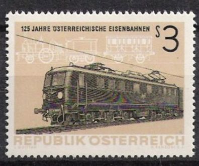 Österreich Nr.1126 * * 125 Jahre Eisenbahn 1962, postfrisch