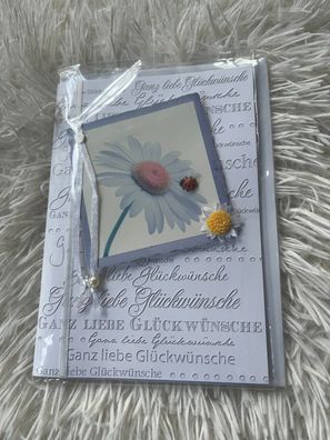 Glückwunschkarte - Ganz liebe Glückwünsche