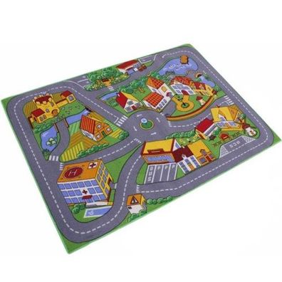 Meubinex - Quiet Town Teppich 95x133 cm mit Filzrücken