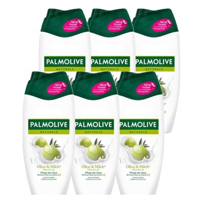 Palmolive Cremedusche Olive und Feuchtigkeitsmilch 250ml 6er Pack