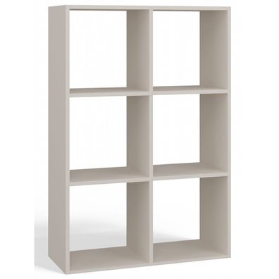 Selsey Malax - Offenes Standregal, 6 Fächer, Greige, 110 cm