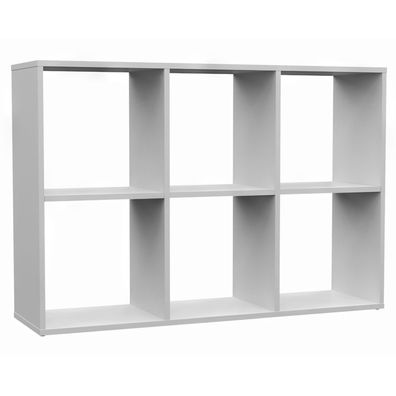 Selsey Malax - Offenes Standregal, 6 Fächer, Weiß, 110 cm