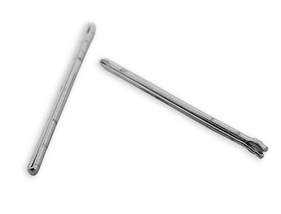 Casio Ersatzteile | 2x Bandstifte Open End Pin silbern | WVQ-110TDE-1A