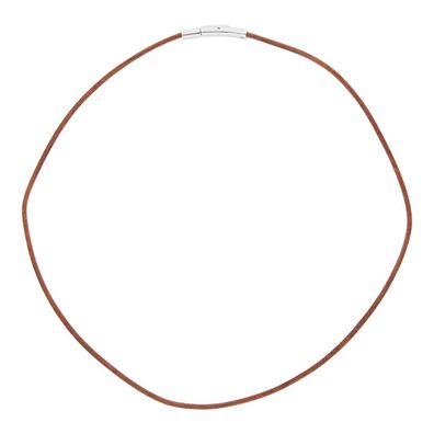 JuwelmaLux Halskette Leder braun JL46-05-0004